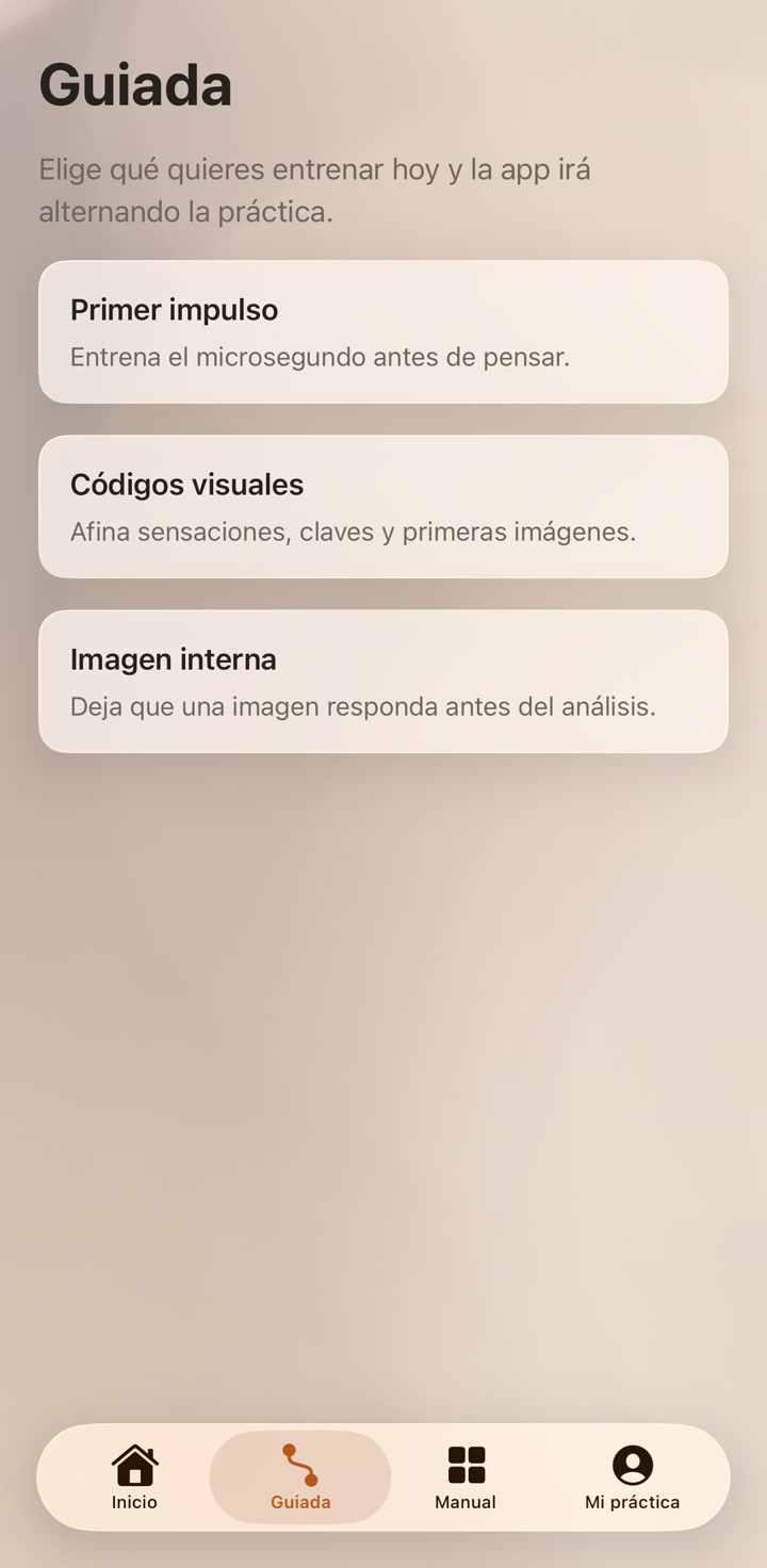 Práctica guiada de Intuyo